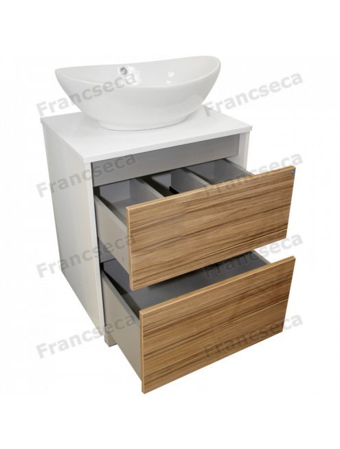 Комплект мебели Francesca Doremi 60, белый/ясень (2 ящика, ум. Гамма 56)