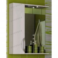 Шкаф-зеркало Francesca Доминго 55 белый, левый