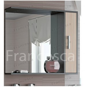 Шкаф-зеркало Francesca Eco 85 дуб-венге