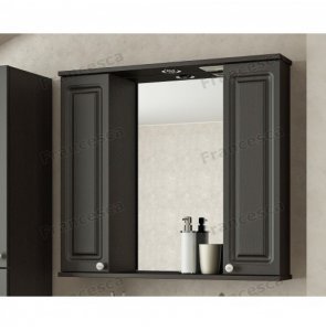 Шкаф-зеркало Francesca Империя 80 венге 2 шкафа