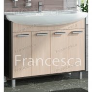 Тумба с раковиной Francesca Eco 105 дуб-венге