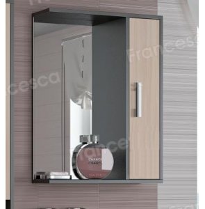 Шкаф-зеркало Francesca Eco 50 дуб-венге