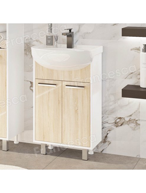 Комплект мебели Francesca Eco 50 дуб/белый
