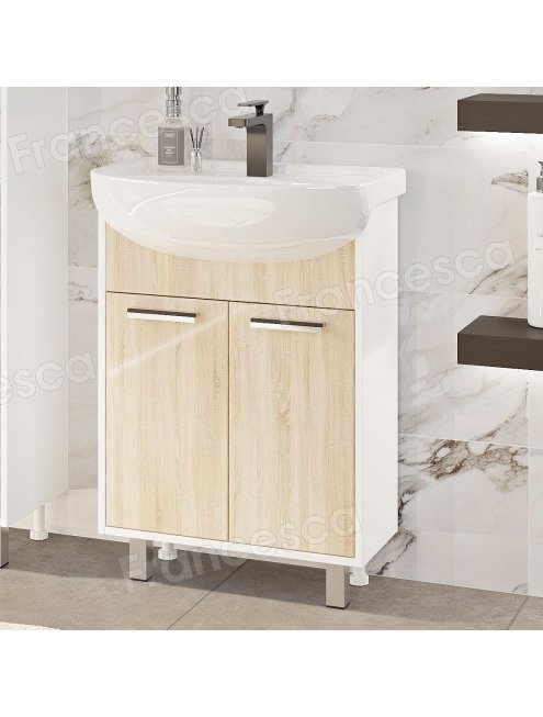 Комплект мебели Francesca Eco 60 дуб/белый