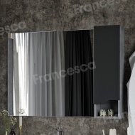 Зеркало-шкаф Венеция Неаполь 100 графит софт, правый