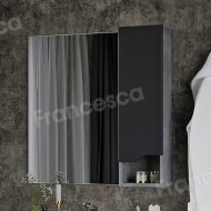 Зеркало-шкаф Венеция Неаполь 70 графит софт, правый