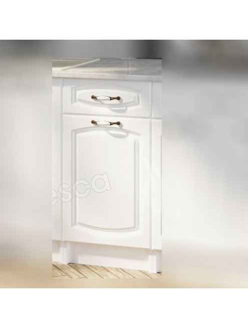 Нижний шкаф Francesca Империя 40 (1 дверь, 1 ящик, столешница в комплекте) белый
