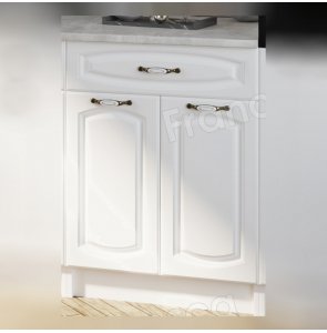 Нижний шкаф Francesca Империя 60 (2 двери, 1 ящик, столешница в комплекте) белый