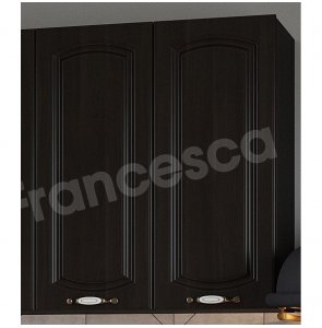 Верхний шкаф Francesca Империя 60 (2 двери, сушилка для посуды) венге