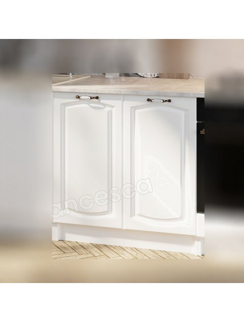 Нижний шкаф Francesca Империя 80 (2 двери, столешница в комплекте) белый