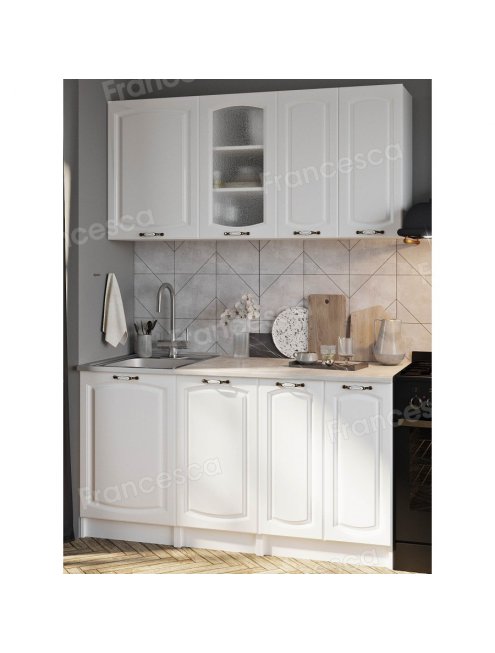 Верхний шкаф Francesca Империя 50 (1 дверь, сушилка для посуды) белый