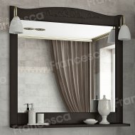 Зеркало Francesca Империя П 80 венге (полотно+светильники Изабель)