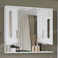 Зеркало-шкаф Francesca Инфинити 90 2С белый 2 шкафа