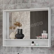 Зеркало Венеция Слим 100 белый матовый