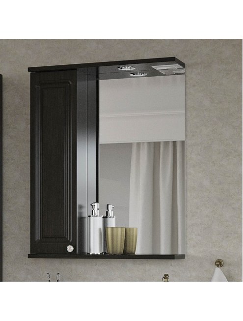 Шкаф-зеркало Francesca Империя 50 венге, левый