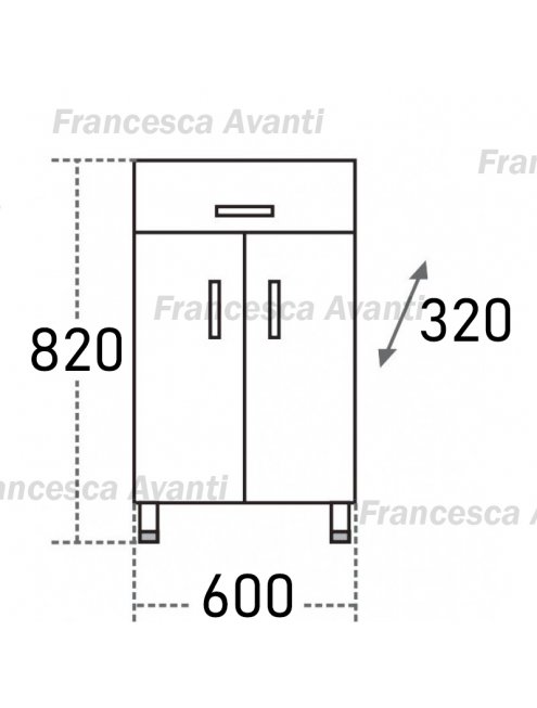 Тумба напольная Francesca 60 см