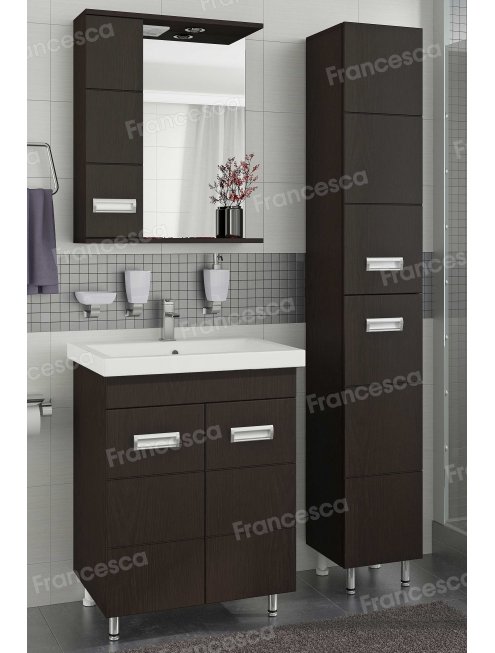 Зеркало-шкаф Francesca Кубо 60 С венге, левый