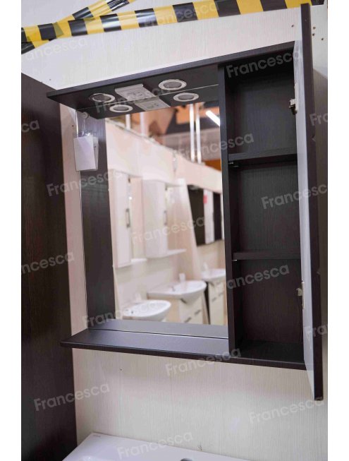 Зеркало-шкаф Francesca Кубо 70 2С венге, правый