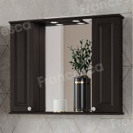 Шкаф-зеркало Francesca Империя 90 2 шкафчика венге