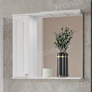 Шкаф-зеркало Francesca Империя 80 белый, левый
