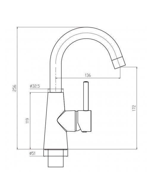 Смеситель Elghansa Rund 16B1230-Champagne для раковины