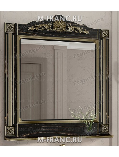 Зеркало Венеция Аврора 85 цвет: венге с патиной золото