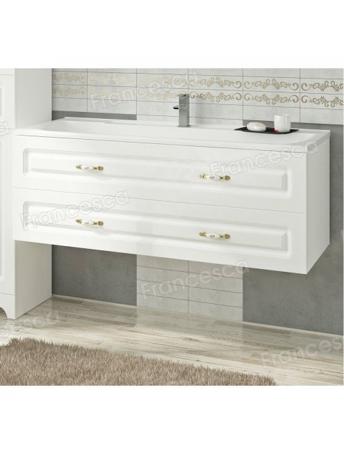 Комплект мебели Francesca Империя П 120 подвесной белый