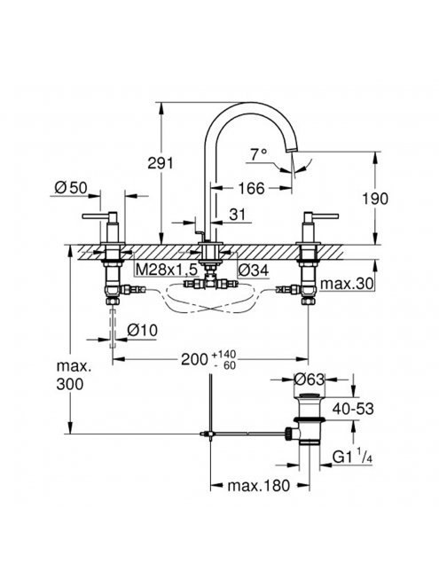 Смеситель Grohe Atrio New 20009003 для раковины