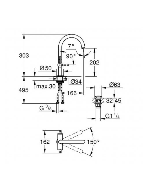 Смеситель Grohe Atrio New 21022003  для раковины