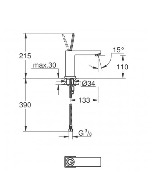 Смеситель Grohe Eurodisc joy 23658000 для раковины