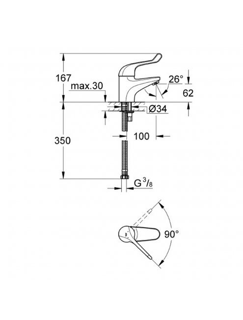 Смеситель Grohe Euroeco Special 32789000 для раковины