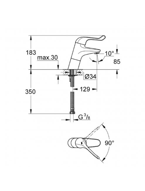 Смеситель Grohe Euroeco Special Relaunch 32790000 для раковины