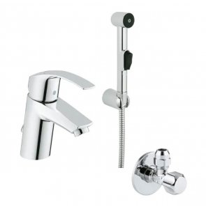 Смеситель Grohe Eurosmart New 23124002 для раковины с гигиеническим душем