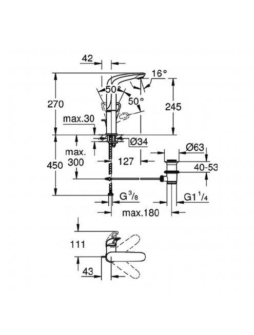 Смеситель Grohe Eurostyle New 23569003 для раковины