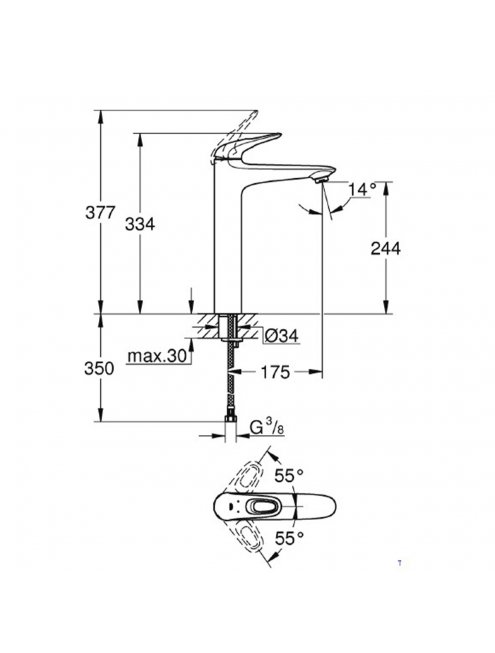 Смеситель Grohe Eurostyle New 23570LS3 для раковины