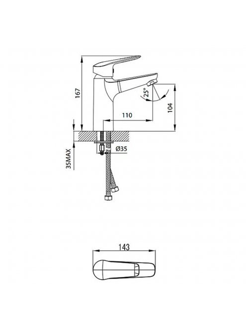 Смеситель Iddis Torr TORSB00i01 для раковины