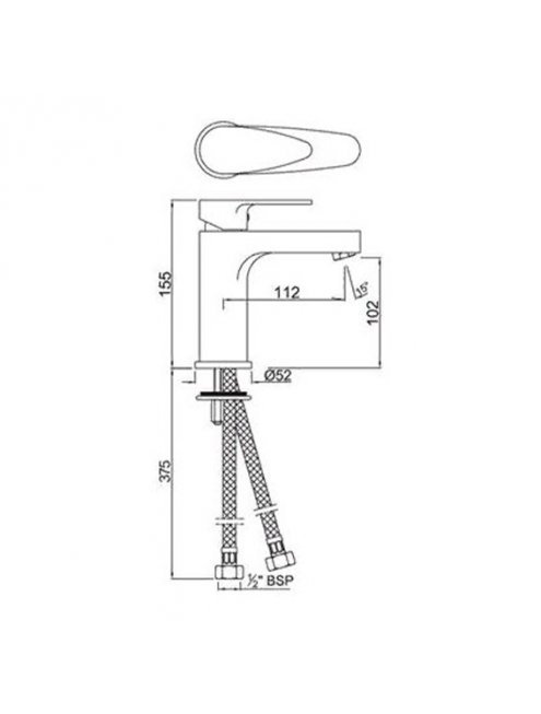 Смеситель Jaquar Vignette Prime VGP-CHR-81011B для раковины