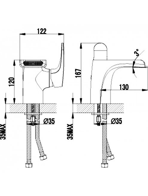 Смеситель Lemark Shift LM4346C для раковины