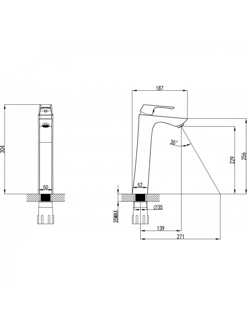 Смеситель Lemark Unit LM4509C для раковины