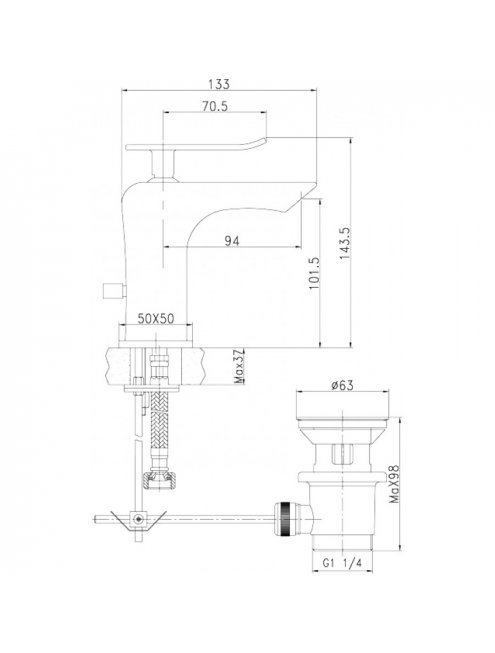 Смеситель Lemark Contest LM5806CW для раковины