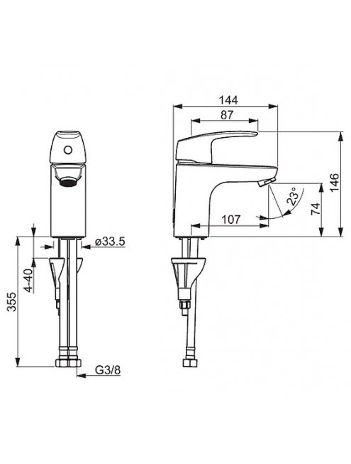 Смеситель Oras Safira 1010F для раковины