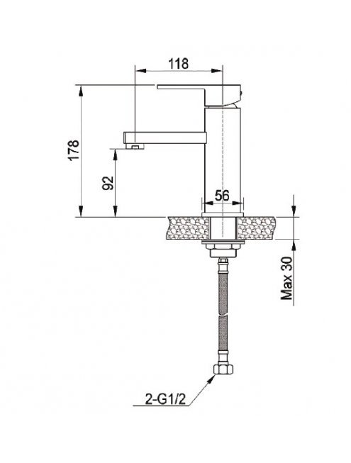 Смеситель Raiber Grats R1802 для раковины