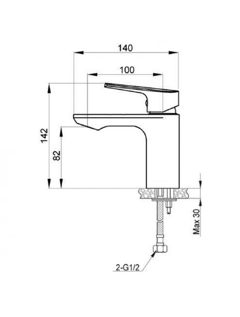 Смеситель Raiber Zinger R1502 для раковины