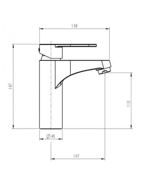 Смеситель Swedbe Atlas 2110 для раковины