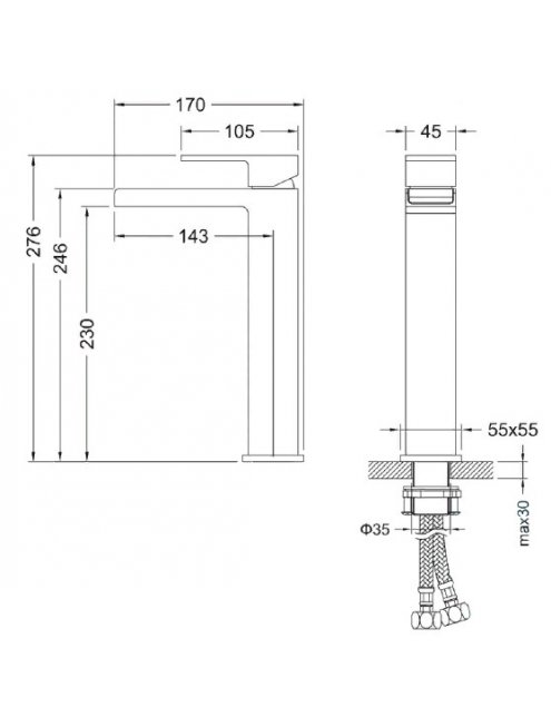 Смеситель Timo Selene 2111/00F chrome для раковины