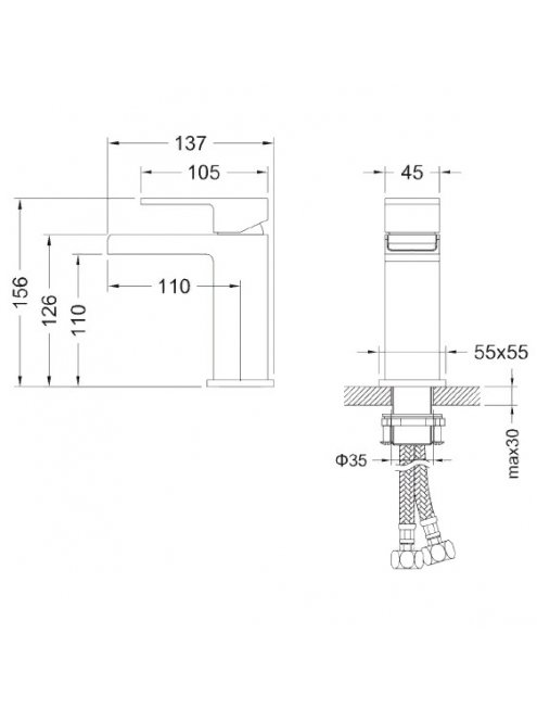 Смеситель Timo Selene 2161/00F chrome для раковины