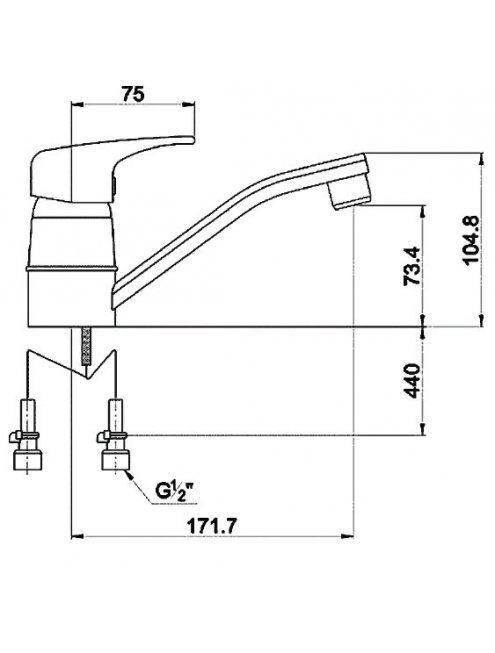 Смеситель Timo Standard NEW 1931F для раковины