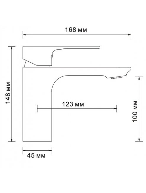 Смеситель Wasserkraft Dinkel 5803 для раковины