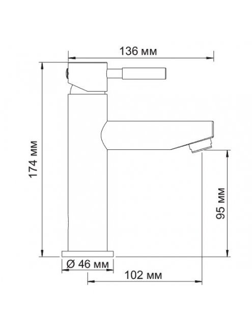 Смеситель Wasserkraft Main 4104 для раковины