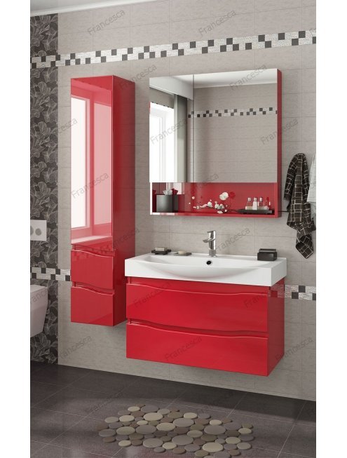 Комплект мебели Francesca Forte 85 подвесная красный (2 ящика, ум. Элвис 85)<br>